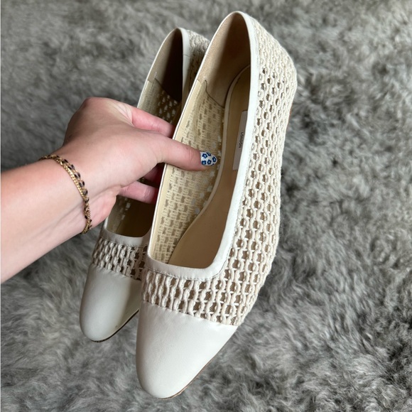 Jimmy Choo Watson Crochet Flats - Picture 9 of 12